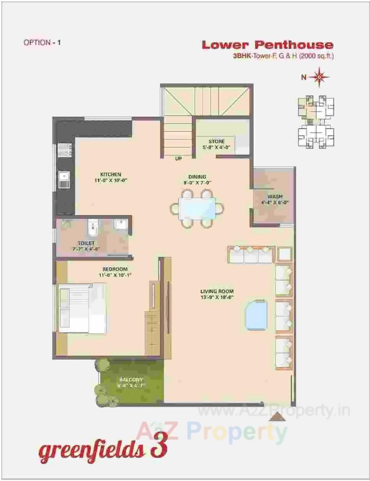 Layout of real estate project Greenfields located at Bhayli, Vadodara, Gujarat