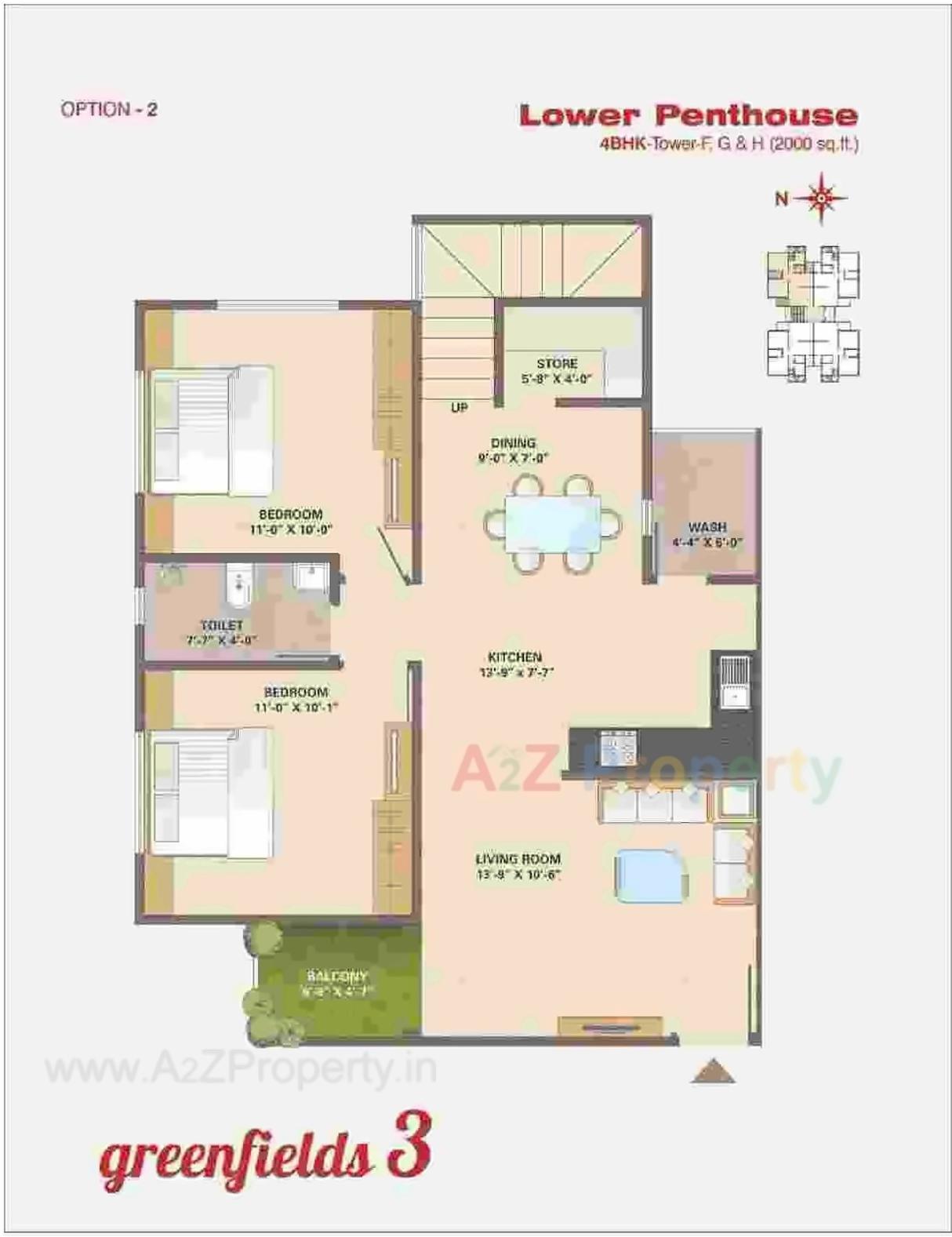 Layout of real estate project Greenfields located at Bhayli, Vadodara, Gujarat