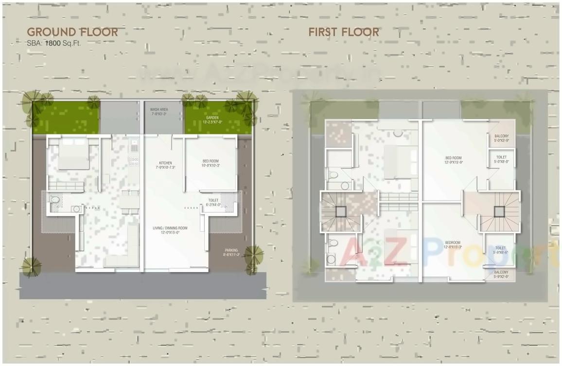 Layout of real estate project Greenfields   4+ located at Bhayli, Vadodara, Gujarat