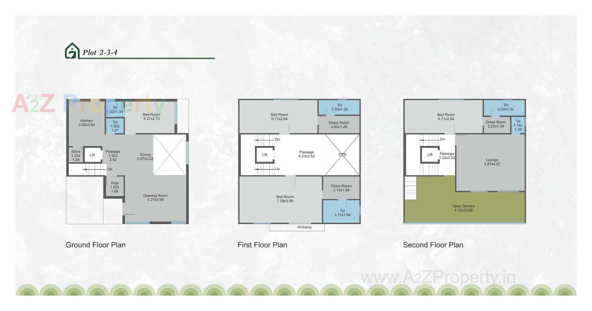 Layout of real estate project Greenleaf Heritage located at Sevasi, Vadodara, Gujarat