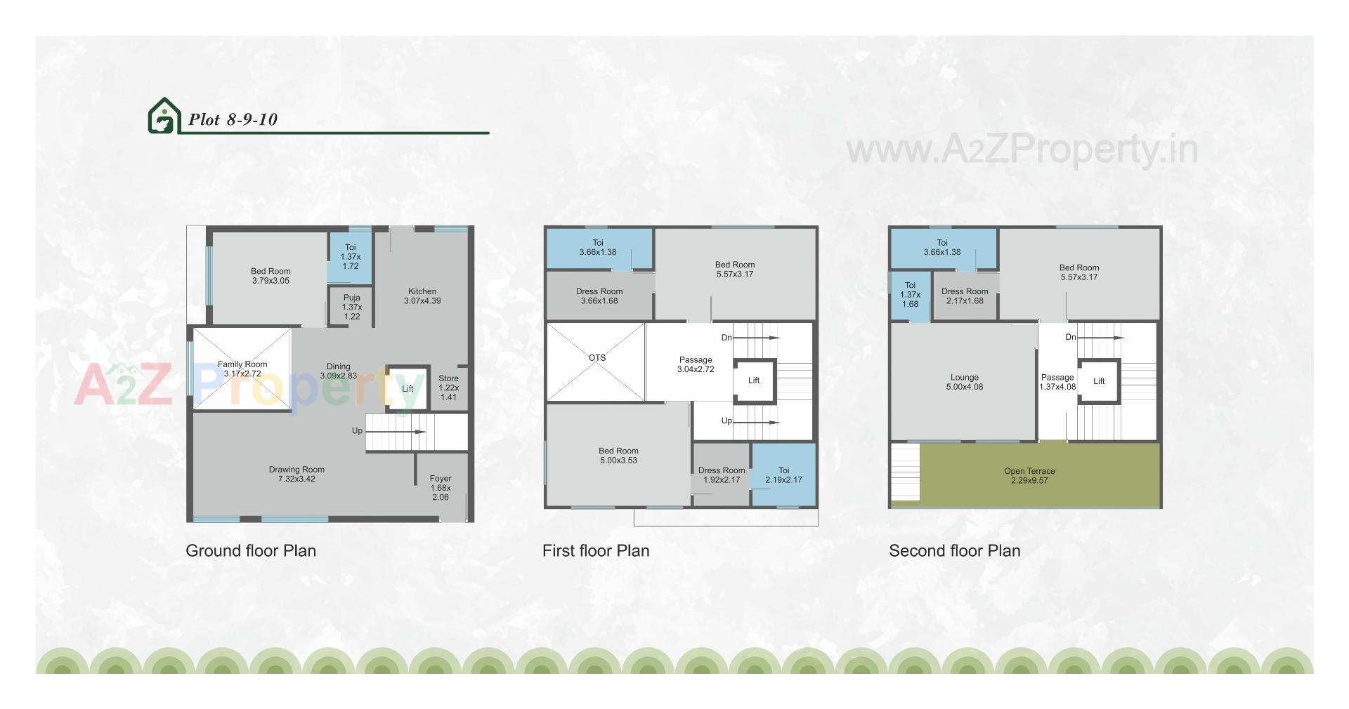 Layout of real estate project Greenleaf Heritage located at Sevasi, Vadodara, Gujarat
