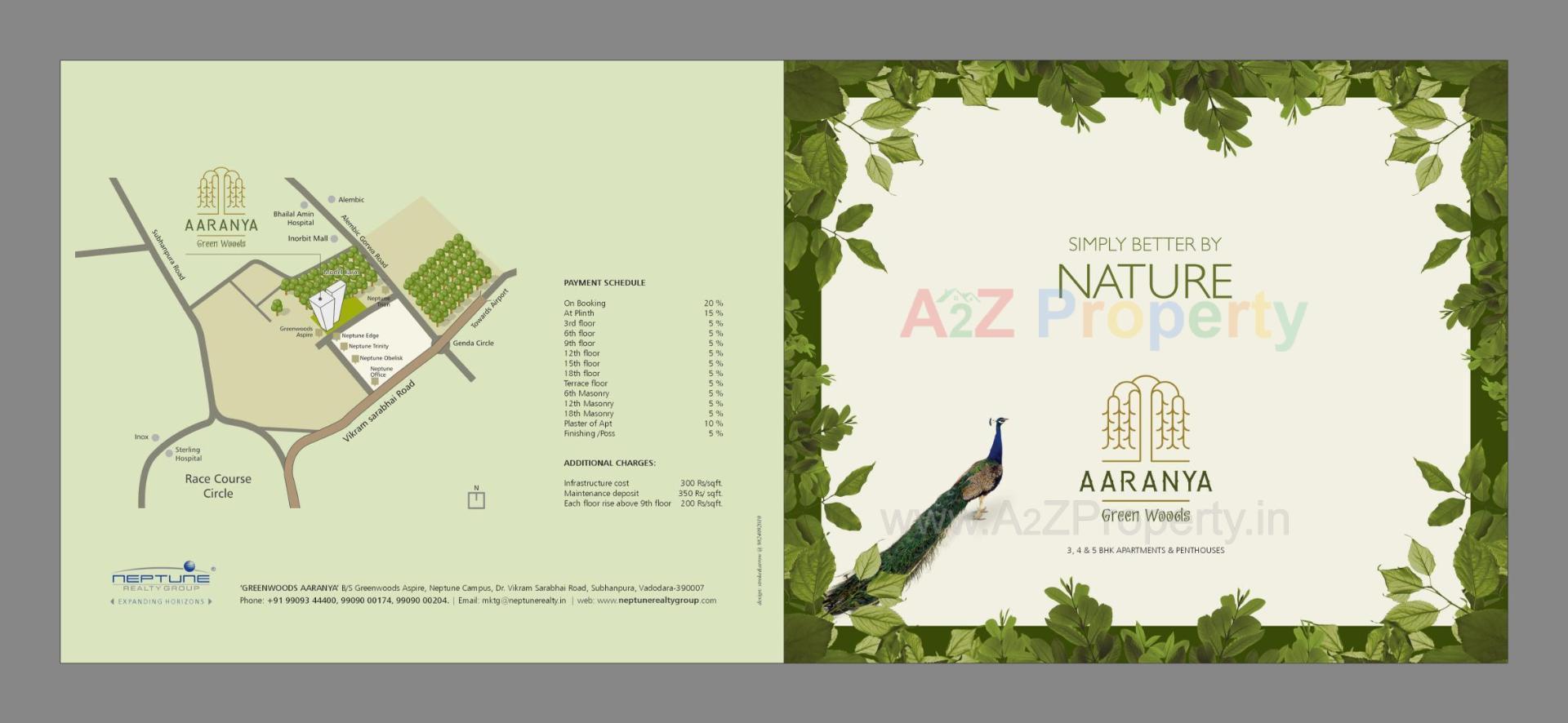  of real estate project Greenwoods Aaranya located at Subhanpura, Vadodara, Gujarat