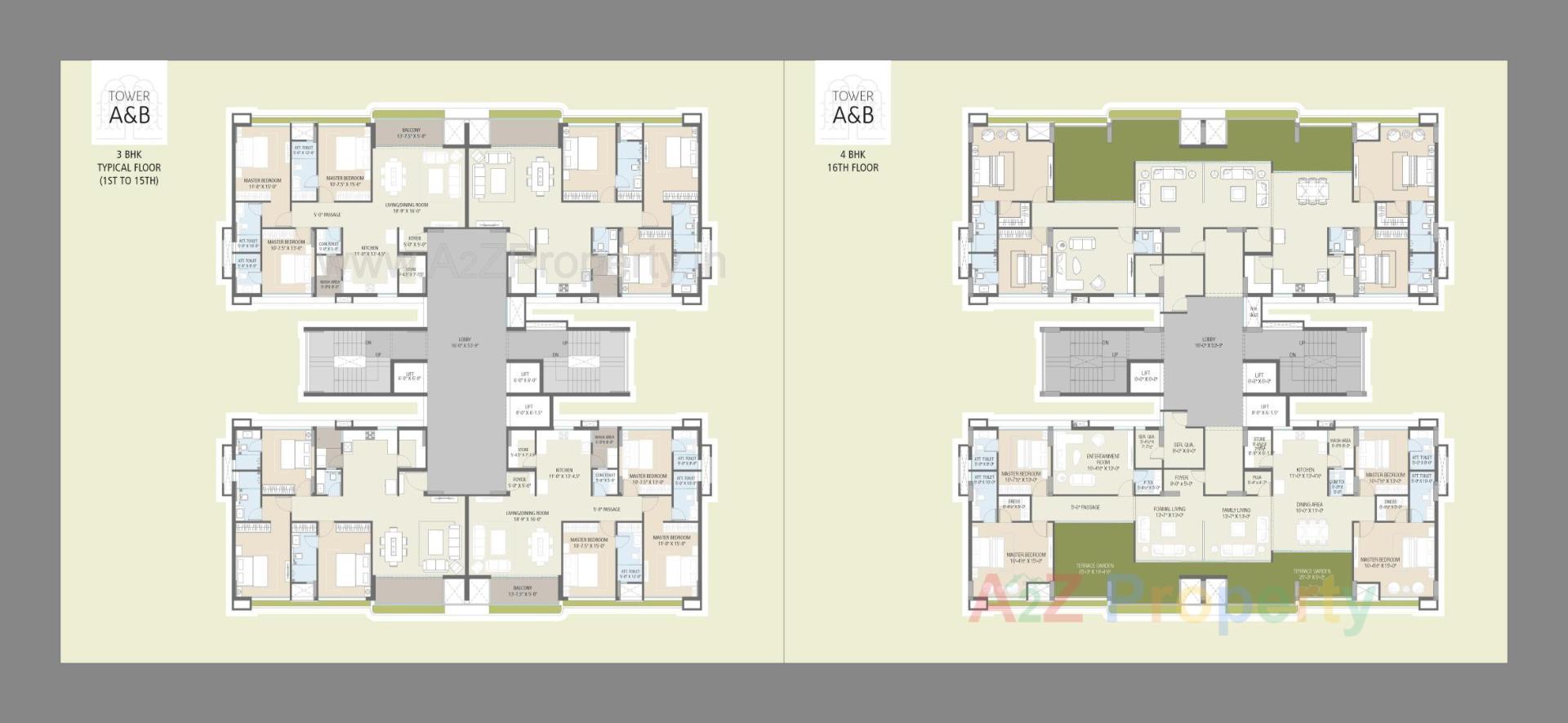 Layout of real estate project Greenwoods Aaranya located at Subhanpura, Vadodara, Gujarat