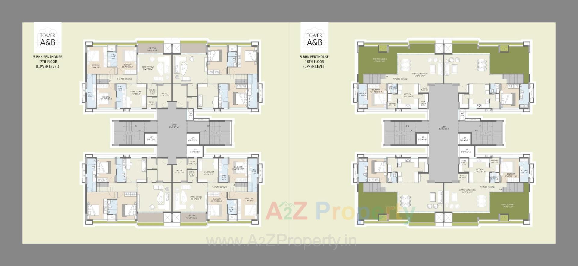 Layout of real estate project Greenwoods Aaranya located at Subhanpura, Vadodara, Gujarat