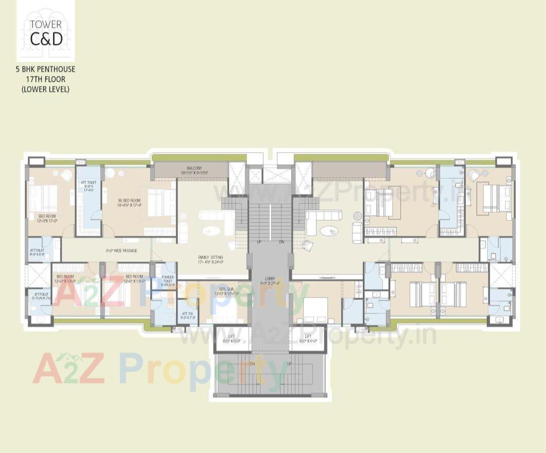 Layout of real estate project Greenwoods Aaranya located at Subhanpura, Vadodara, Gujarat