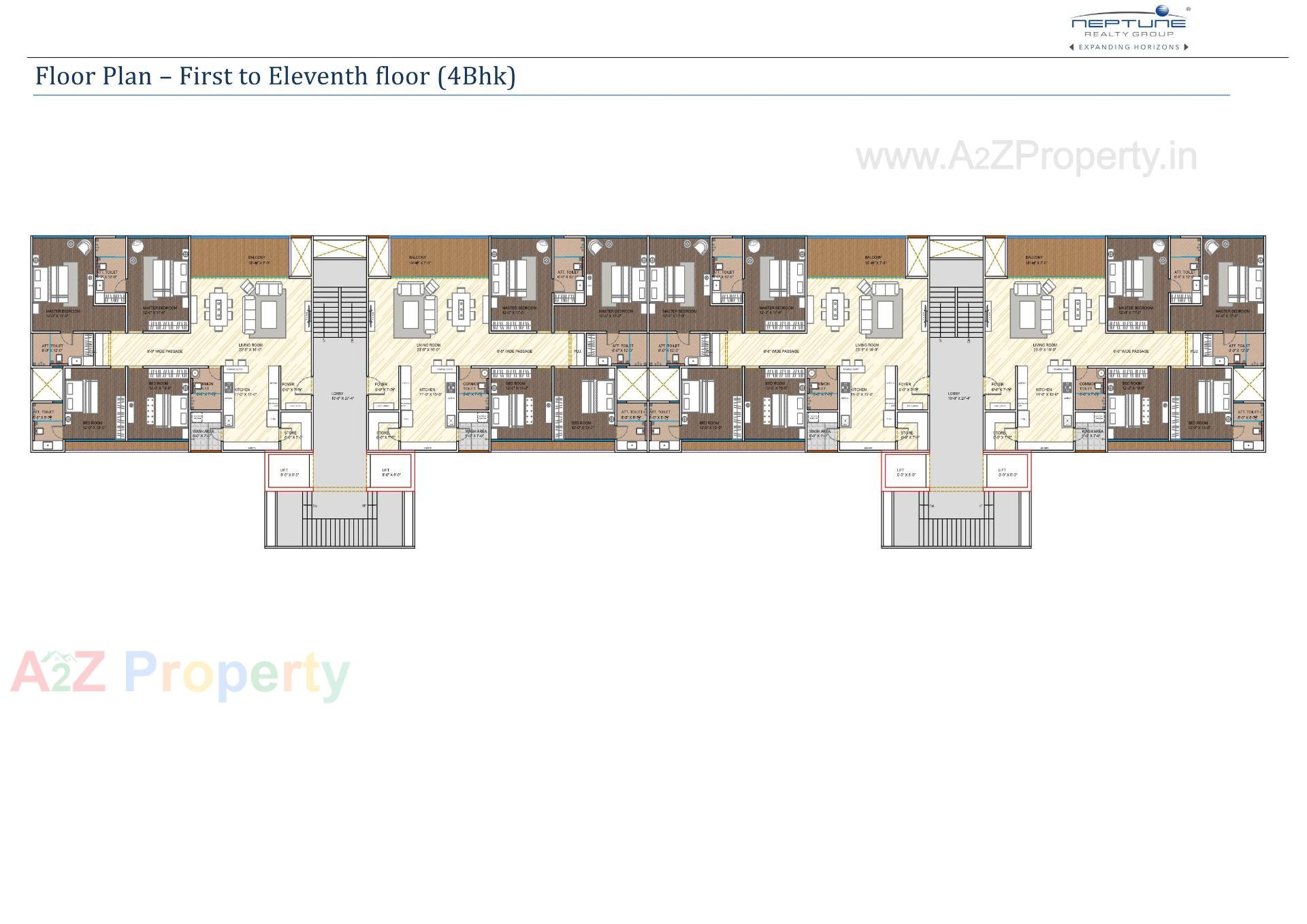 Layout of real estate project Greenwoods Aaranya located at Subhanpura, Vadodara, Gujarat