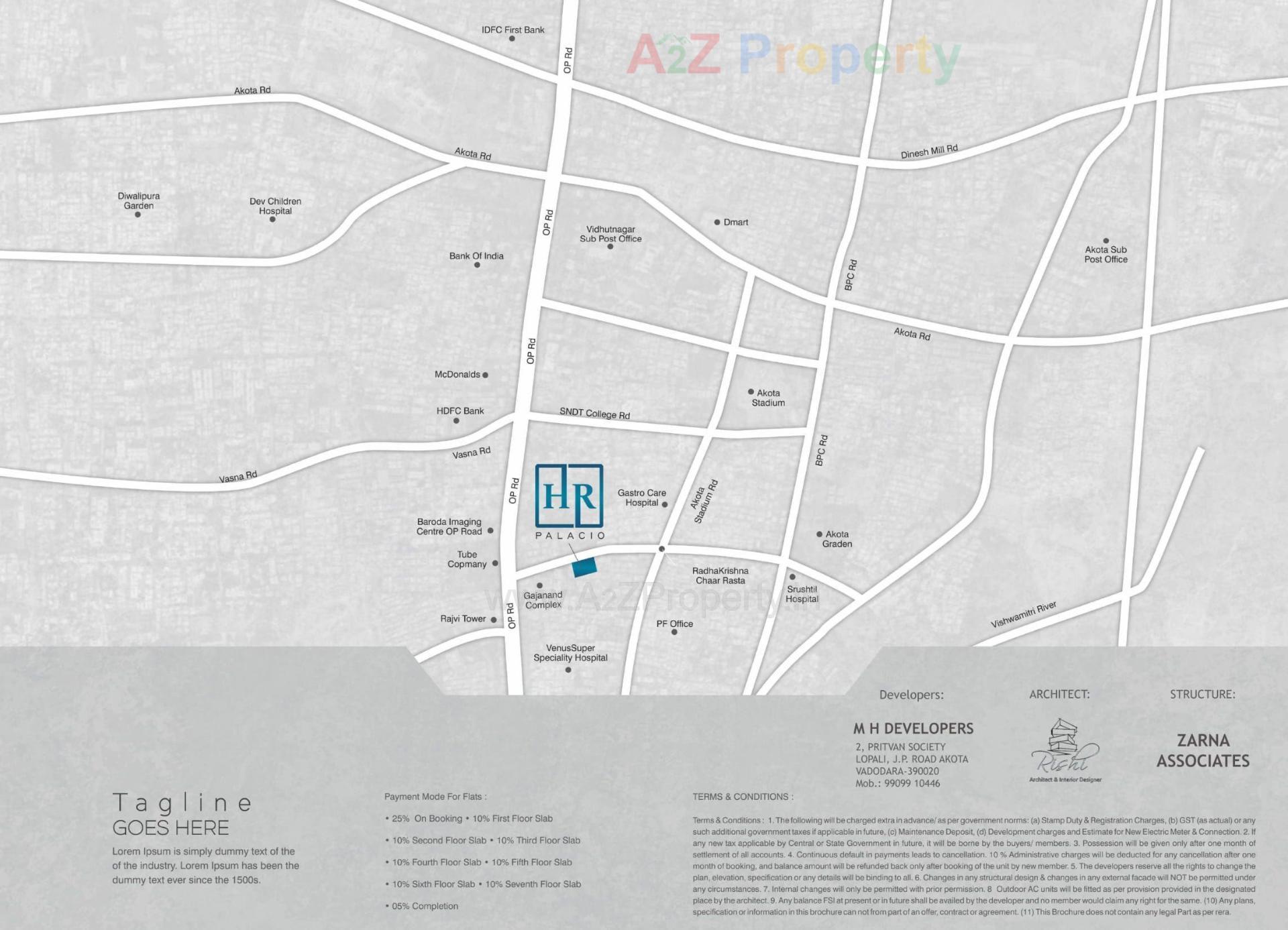  of real estate project H R Palacio located at Akota, Vadodara, Gujarat
