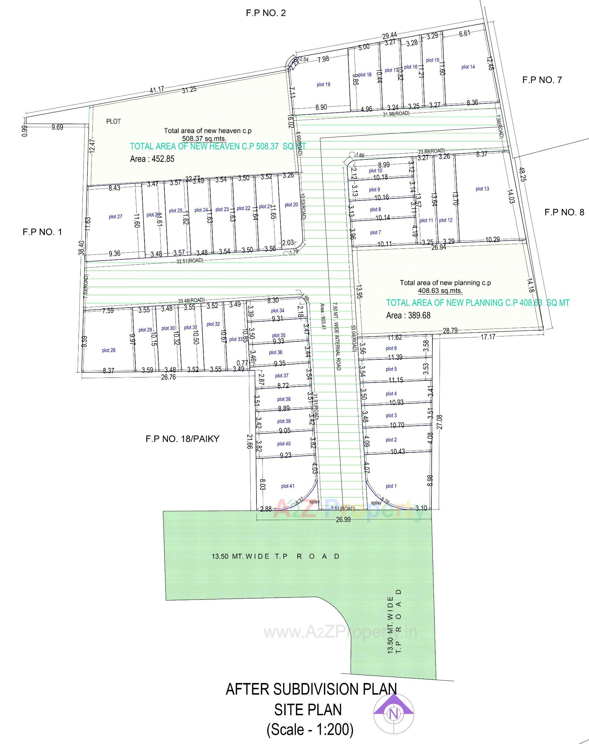 Layout of real estate project Haji Park located at Vadodara, Vadodara, Gujarat