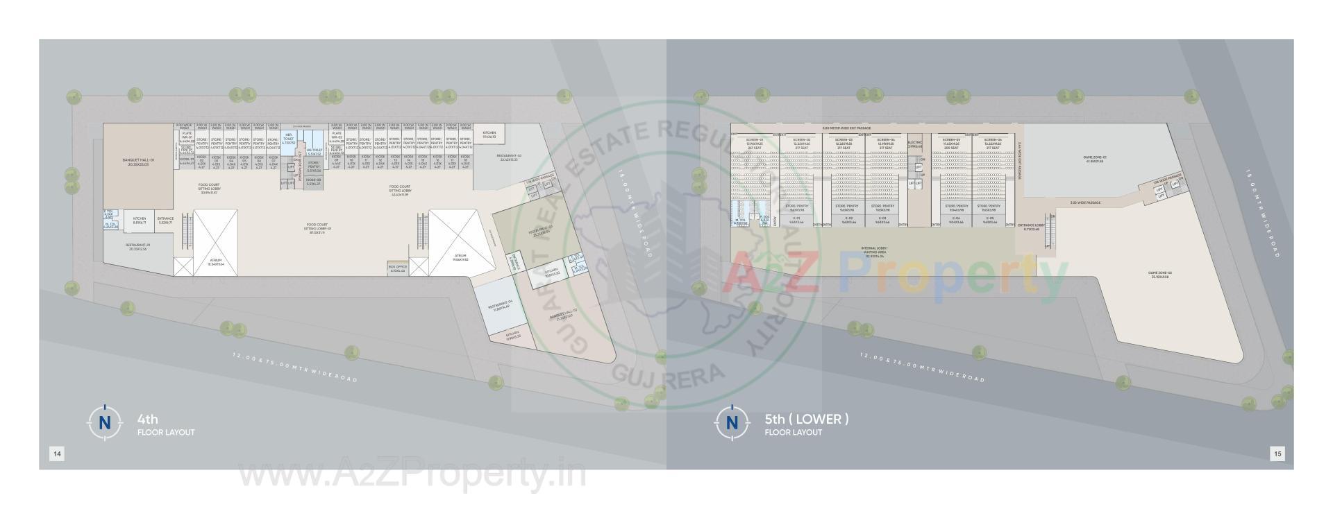 Layout of real estate project Happy Mall located at Dumad, Vadodara, Gujarat