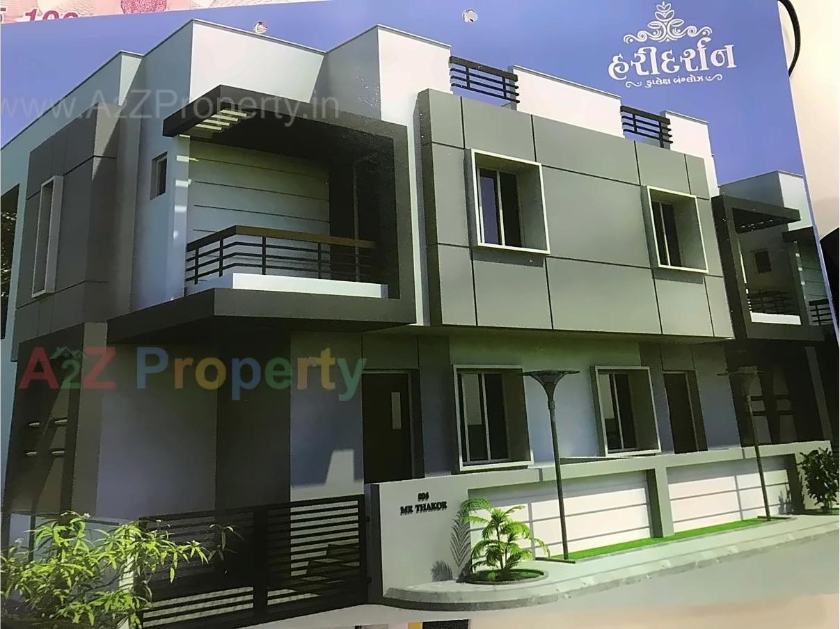 3D Elevation of real estate project Hari Darshan Duplex located at Bill, Vadodara, Gujarat