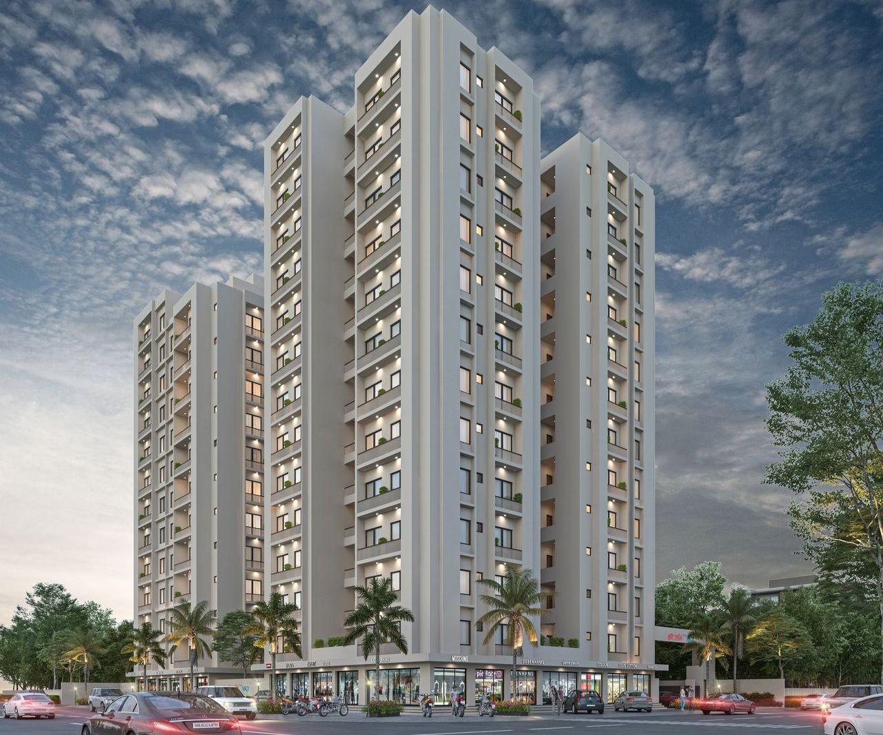 F_004 of real estate project Hari Darshan Sky located at Chhani, Vadodara, Gujarat