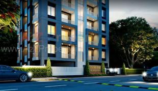 Elevation of real estate project Hari Om Elegance located at Tandalja, Vadodara, Gujarat