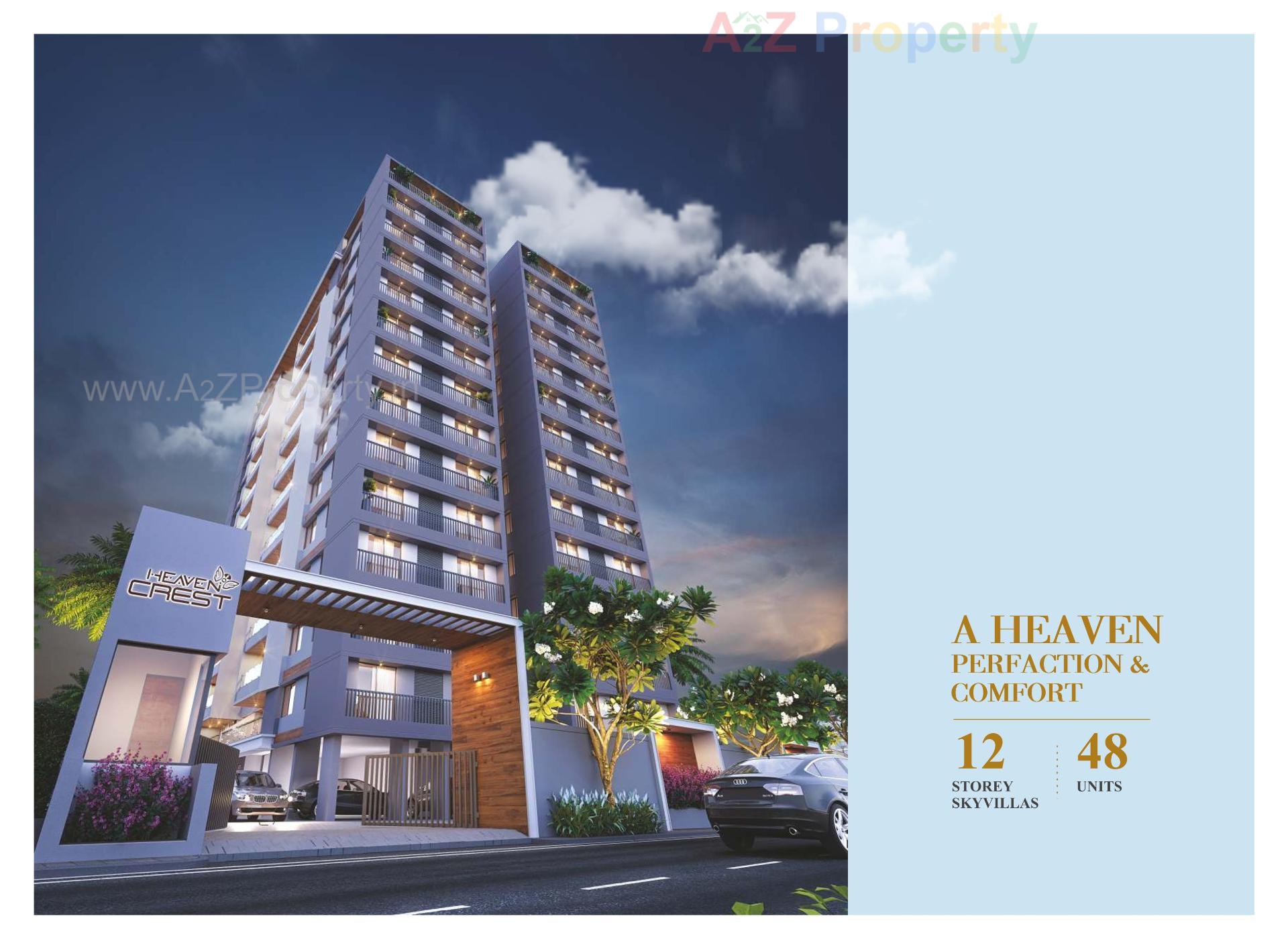 3D Elevation of real estate project Heaven Crest located at Chhani, Vadodara, Gujarat