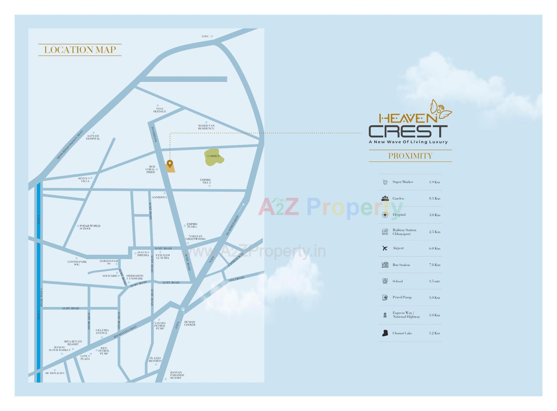  of real estate project Heaven Crest located at Chhani, Vadodara, Gujarat