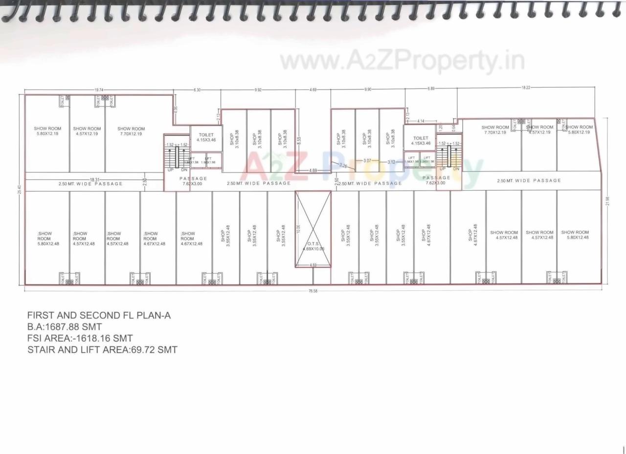 Layout of real estate project Heerranj Heights located at Gotri, Vadodara, Gujarat