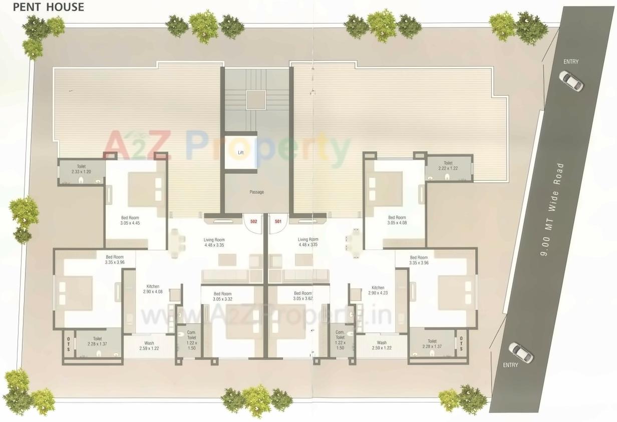 Layout of real estate project Henil Enclave located at Manjalpur, Vadodara, Gujarat