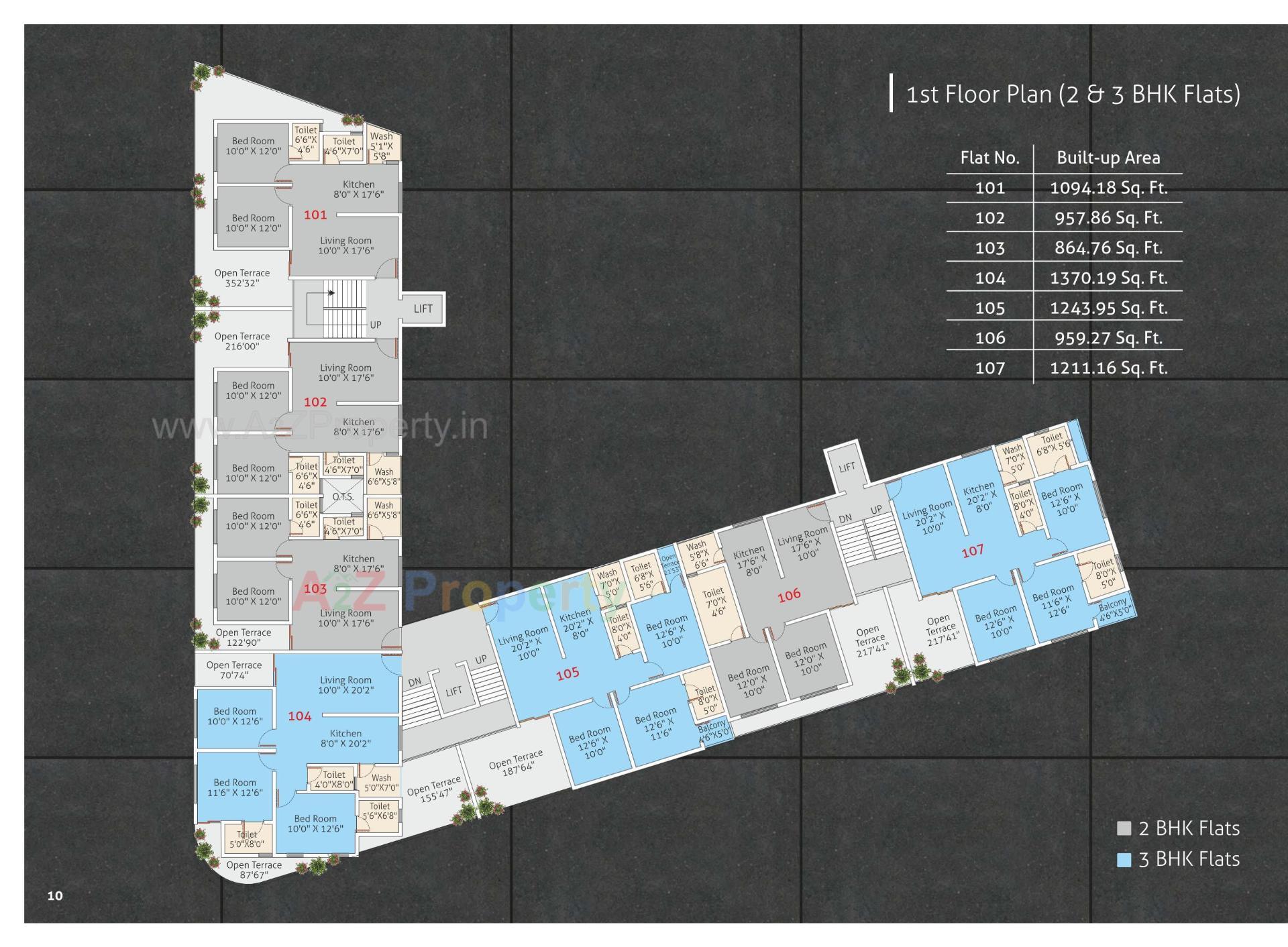 Layout of real estate project Hyatt Residency located at Vadodara, Vadodara, Gujarat