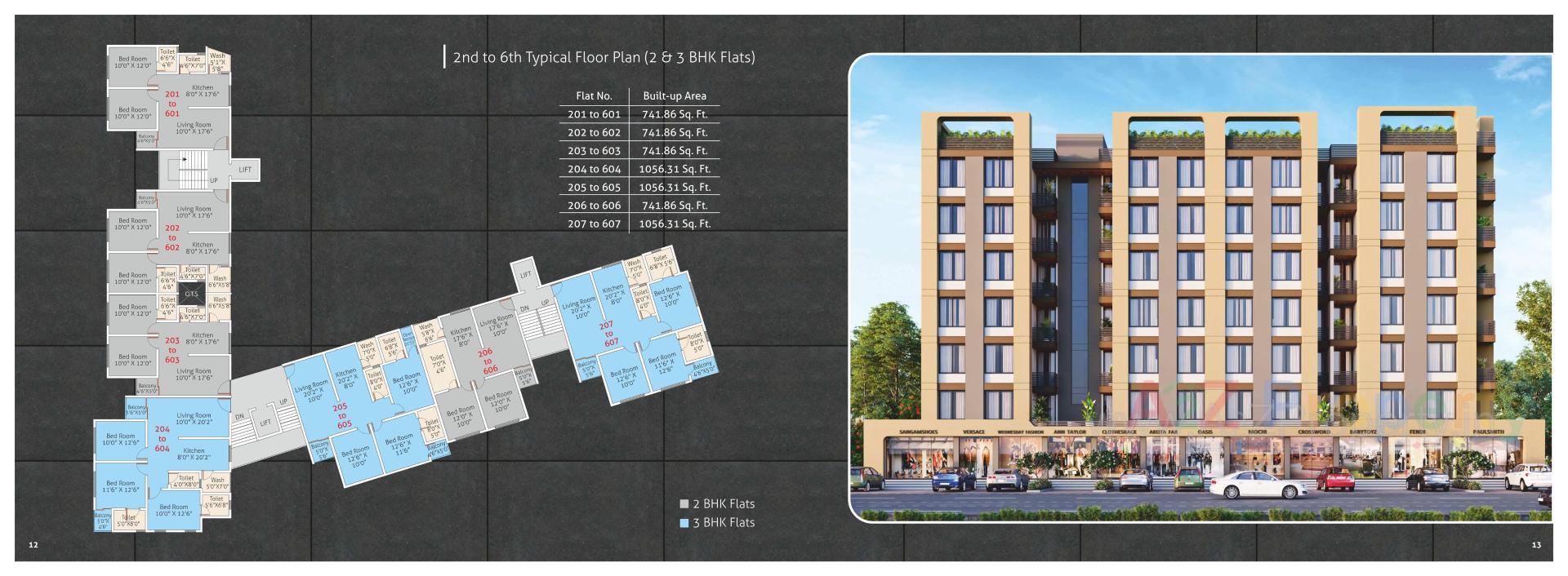 Layout of real estate project Hyatt Residency located at Vadodara, Vadodara, Gujarat