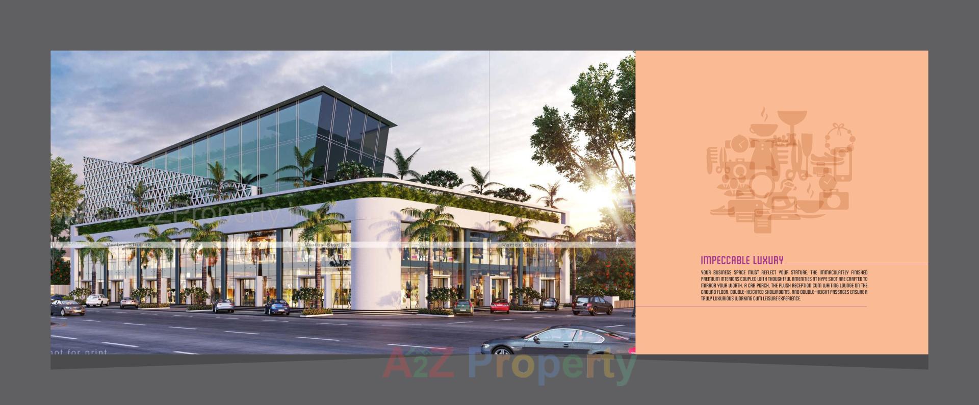 3D Elevation of real estate project Hypeshot located at Makarpura, Vadodara, Gujarat