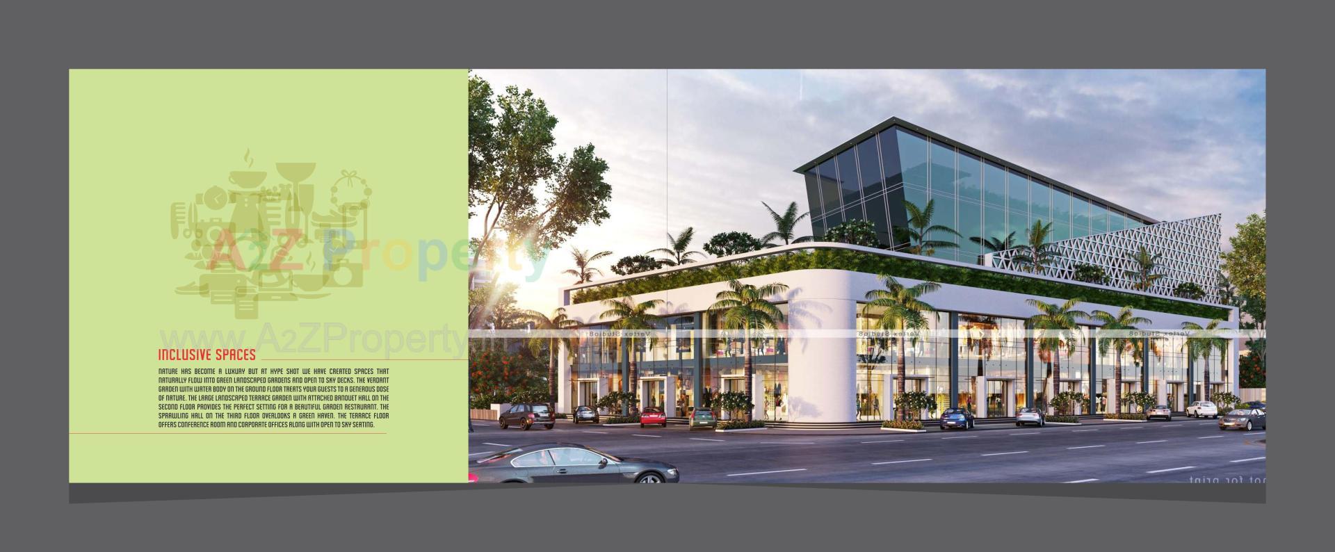 3D Elevation of real estate project Hypeshot located at Makarpura, Vadodara, Gujarat