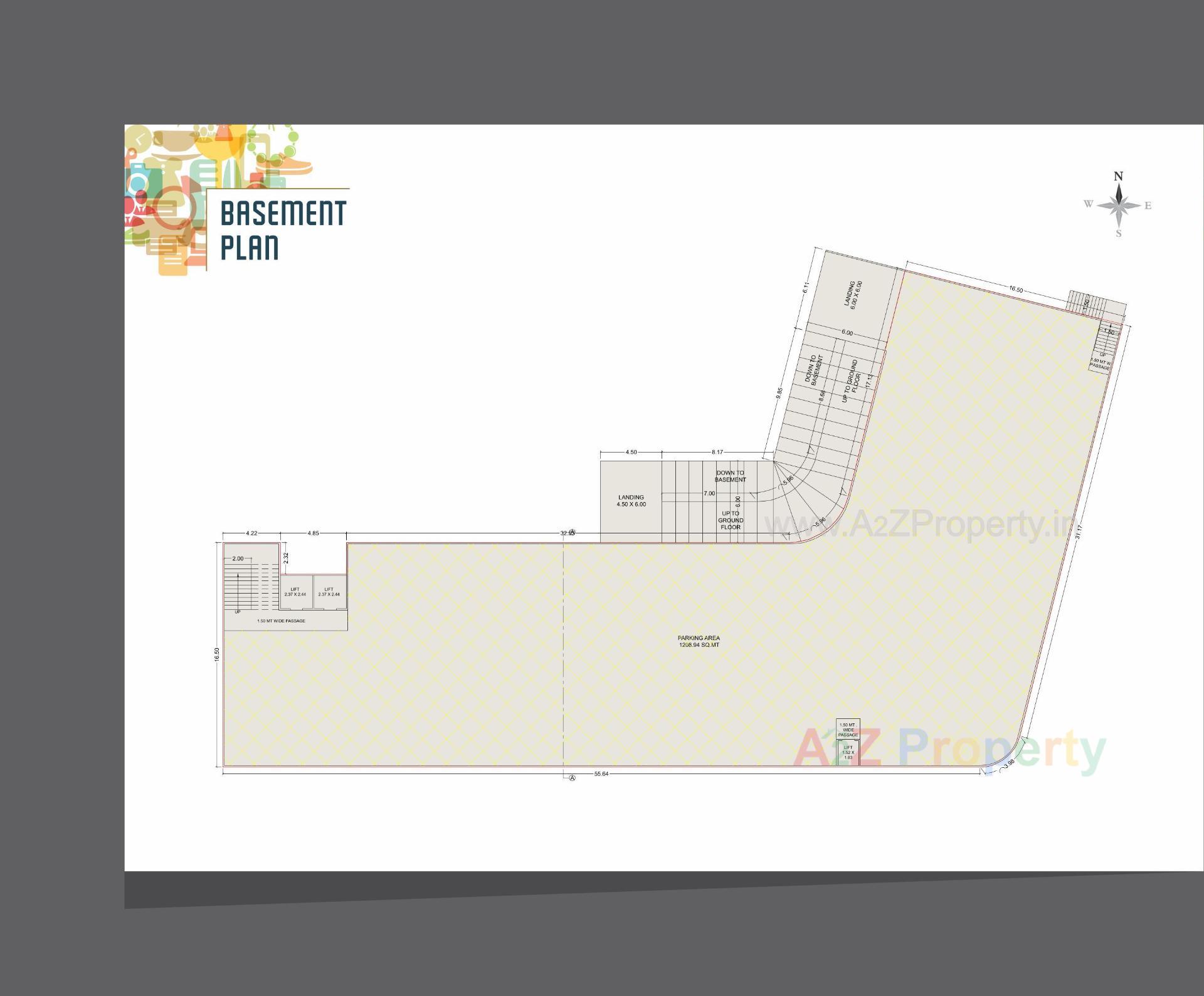 Layout of real estate project Hypeshot located at Makarpura, Vadodara, Gujarat