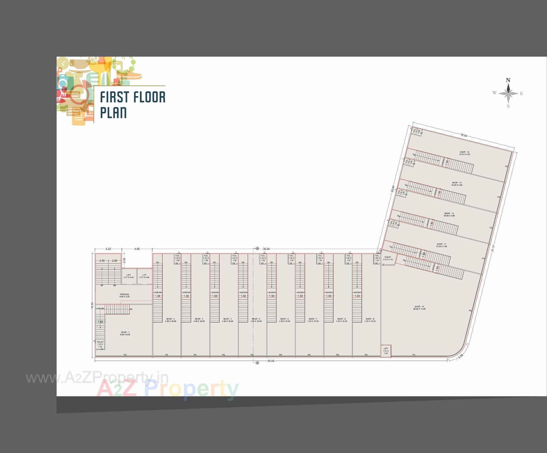 Layout of real estate project Hypeshot located at Makarpura, Vadodara, Gujarat