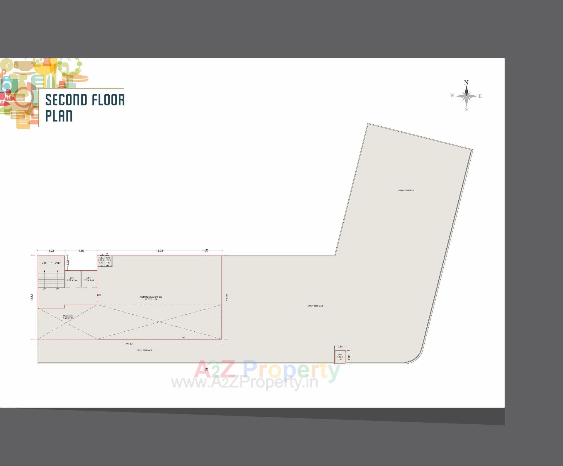 Layout of real estate project Hypeshot located at Makarpura, Vadodara, Gujarat