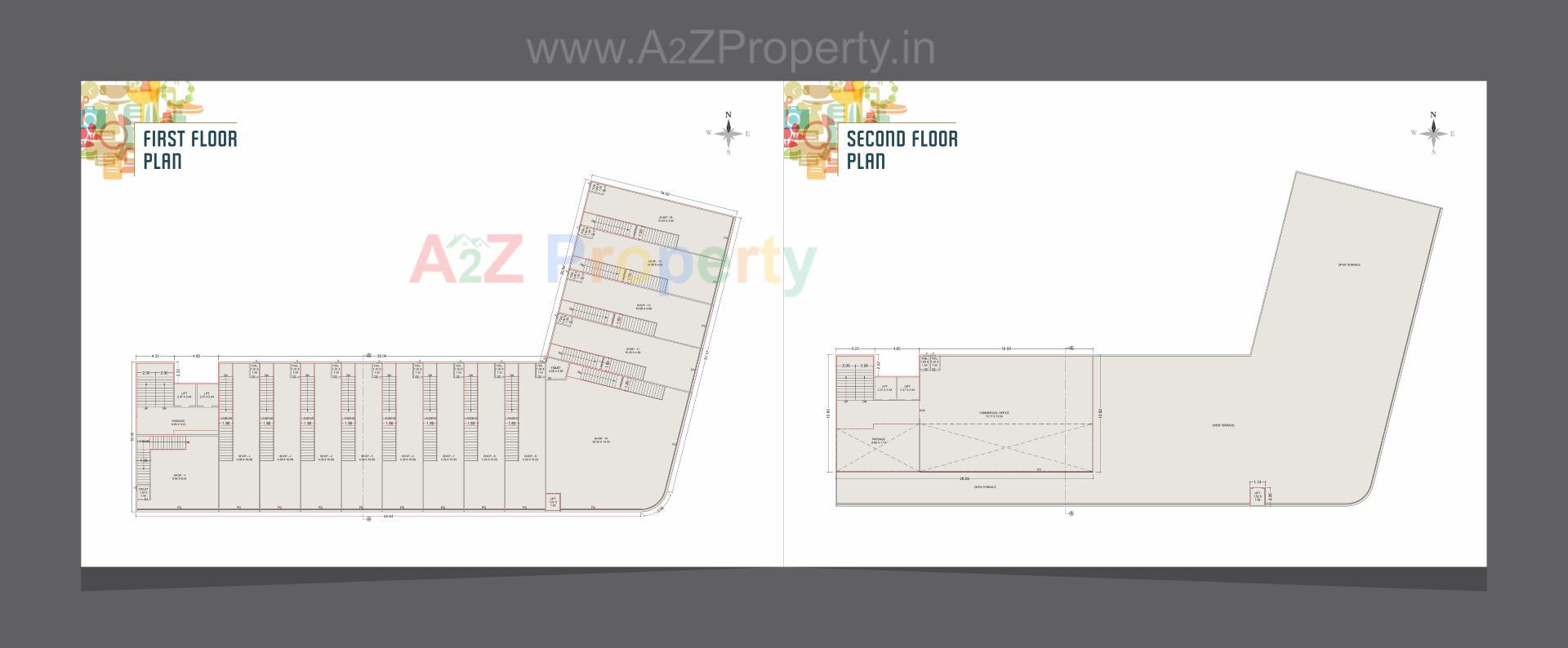Layout of real estate project Hypeshot located at Makarpura, Vadodara, Gujarat