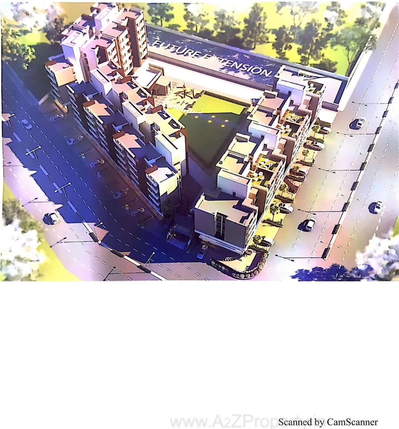 3D Elevation of real estate project Indra Heritage located at Gorva, Vadodara, Gujarat