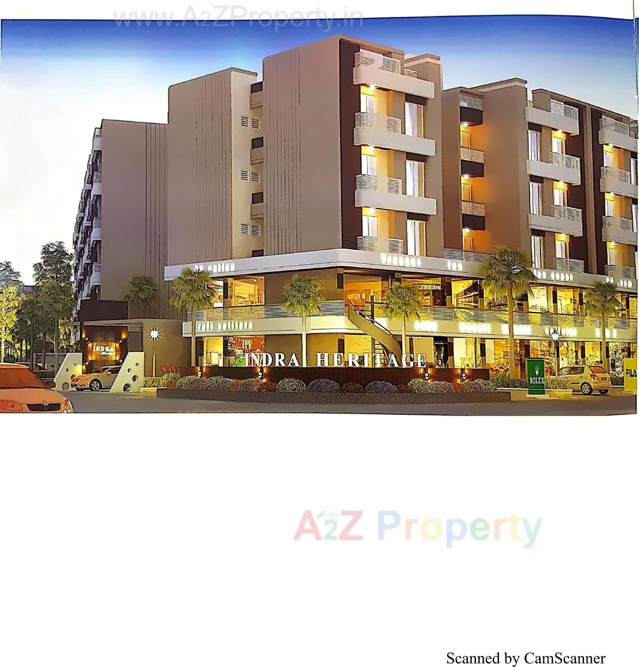 3D Elevation of real estate project Indra Heritage located at Gorva, Vadodara, Gujarat