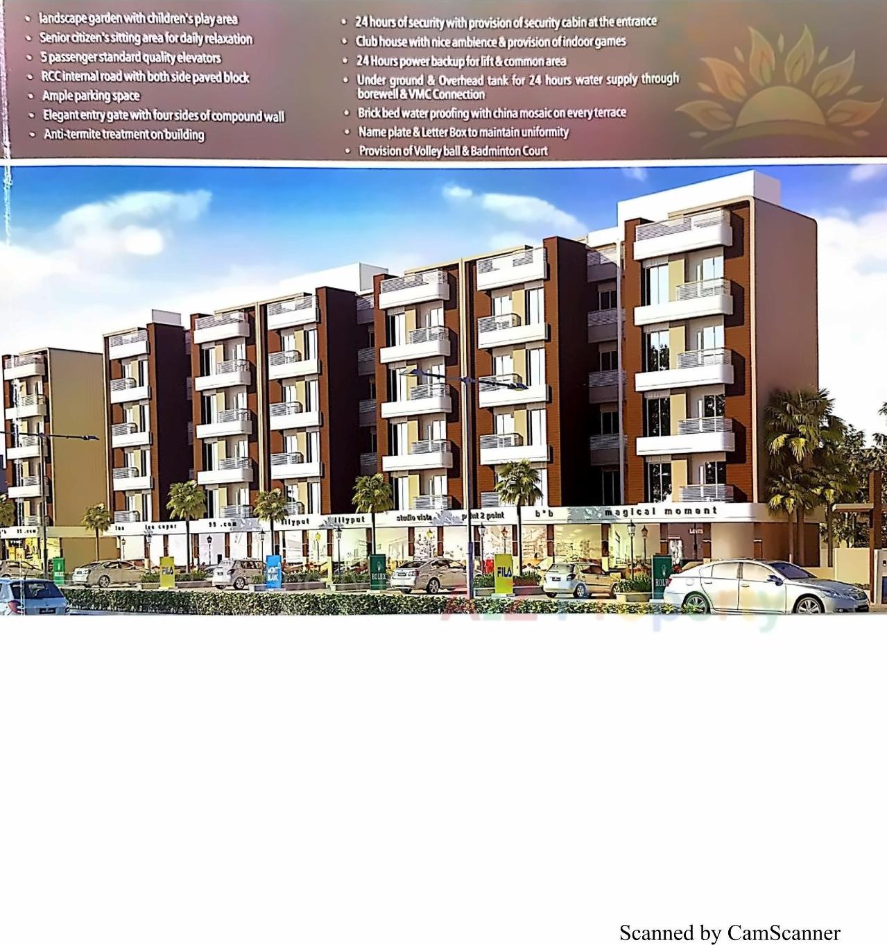 3D Elevation of real estate project Indra Heritage located at Gorva, Vadodara, Gujarat