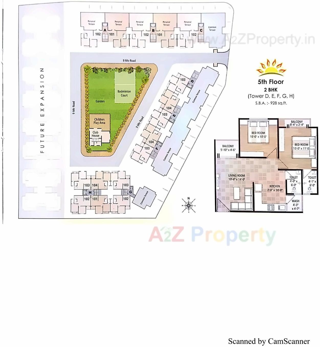 Layout of real estate project Indra Heritage located at Gorva, Vadodara, Gujarat