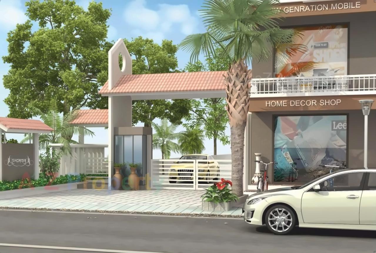 3D Elevation of real estate project Indrabhavan located at Maretha, Vadodara, Gujarat