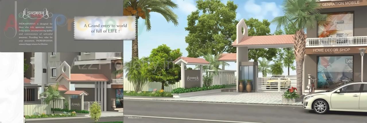 3D Elevation of real estate project Indrabhavan located at Maretha, Vadodara, Gujarat