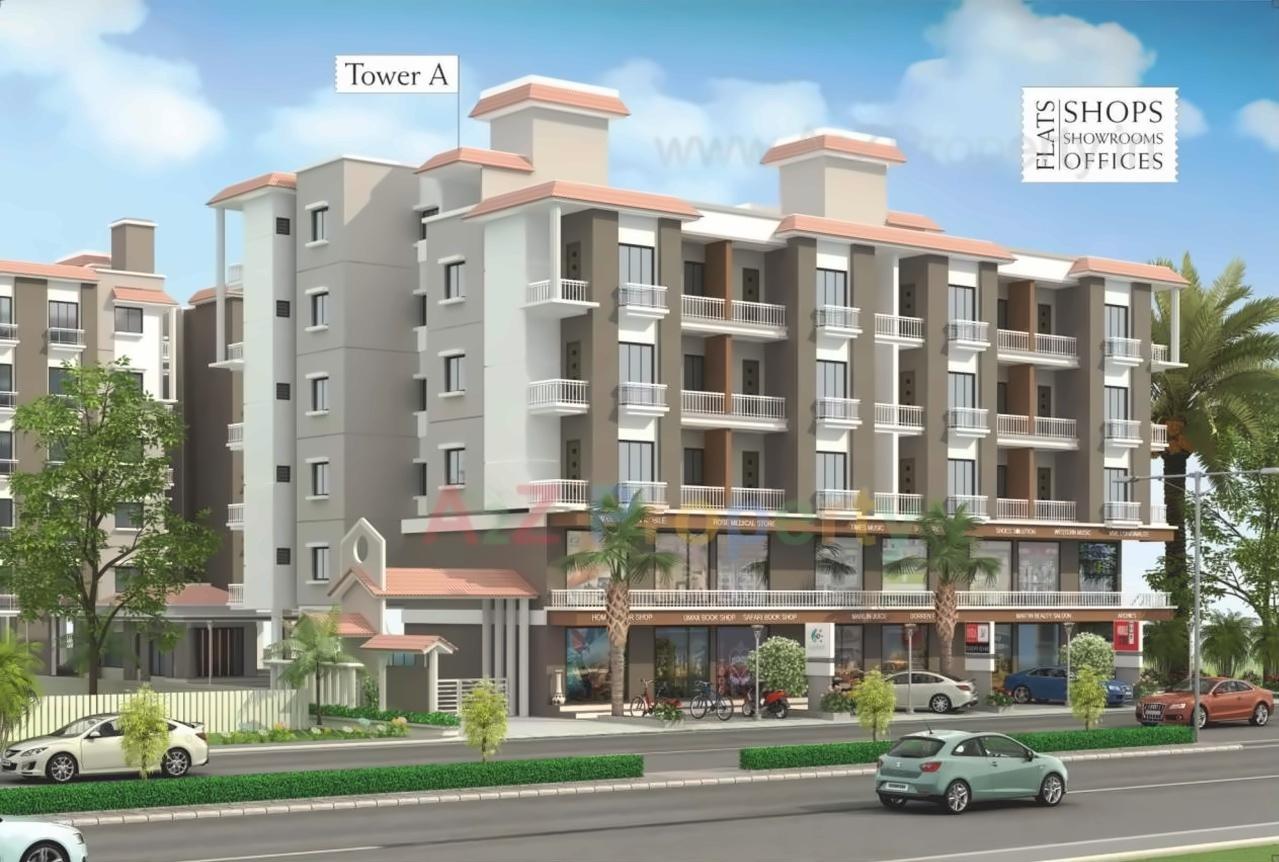 3D Elevation of real estate project Indrabhavan located at Maretha, Vadodara, Gujarat