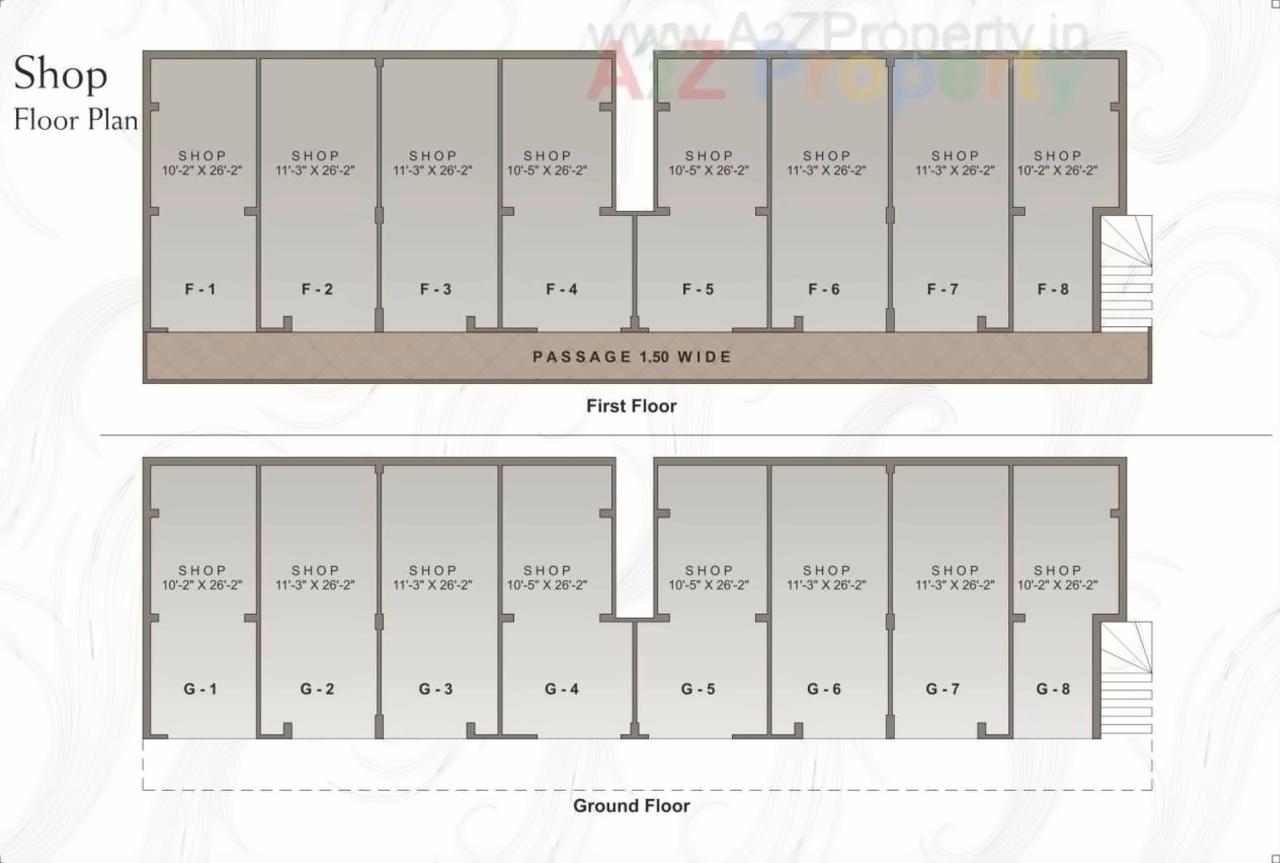 Layout of real estate project Indrabhavan located at Maretha, Vadodara, Gujarat
