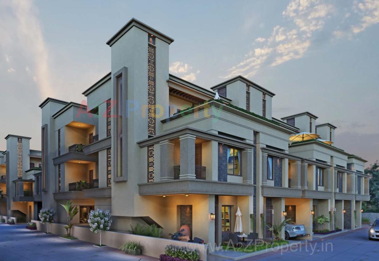 3D Elevation of real estate project Indradarshan Bunglows located at Savad, Vadodara, Gujarat