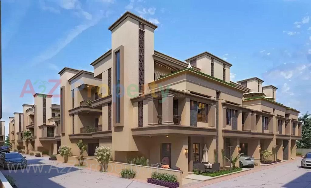 3D Elevation of real estate project Indradarshan Bunglows located at Savad, Vadodara, Gujarat