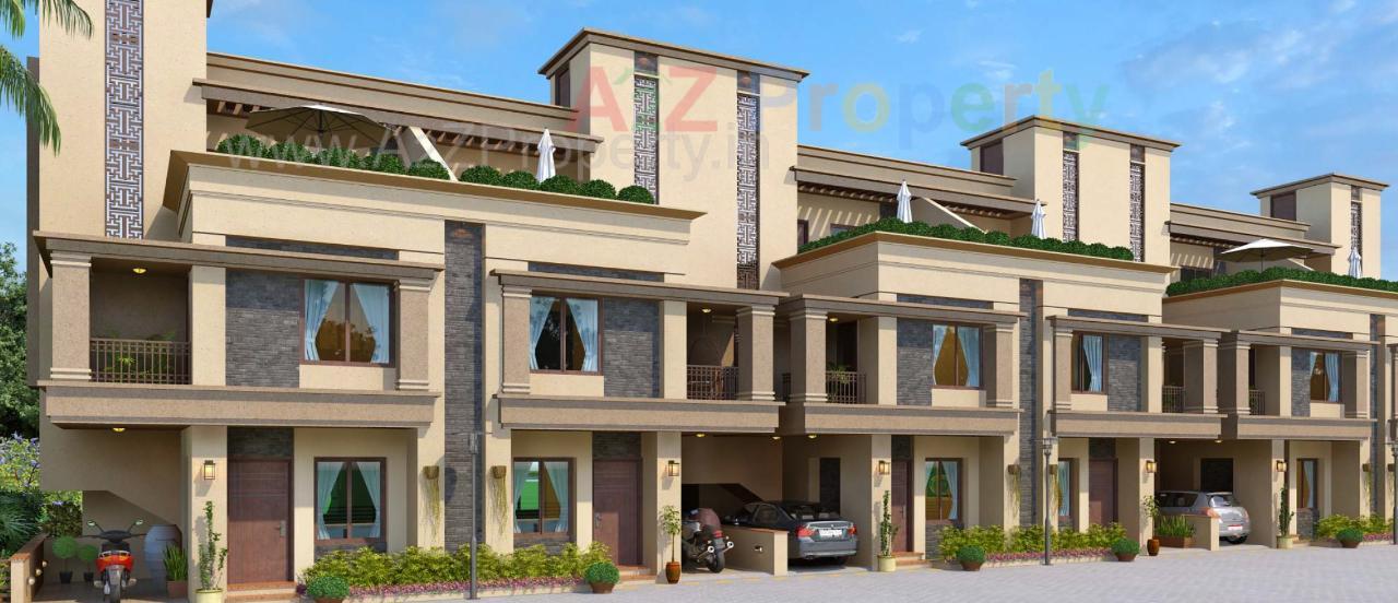 3D Elevation of real estate project Indradarshan Bunglows located at Savad, Vadodara, Gujarat
