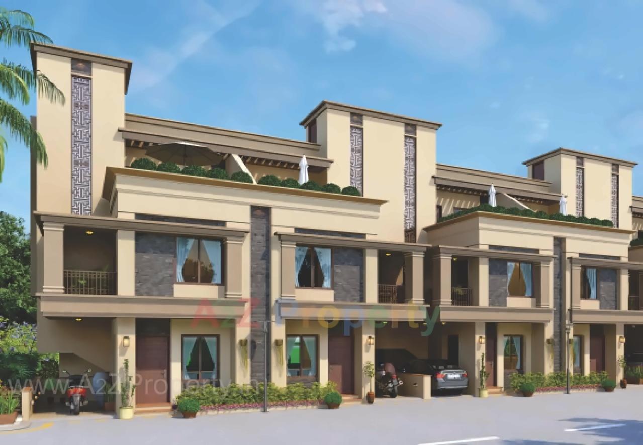 3D Elevation of real estate project Indradarshan Bunglows located at Savad, Vadodara, Gujarat