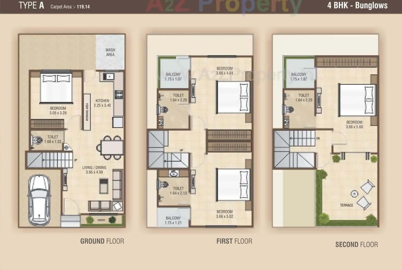 Layout of real estate project Indradarshan Bunglows located at Savad, Vadodara, Gujarat