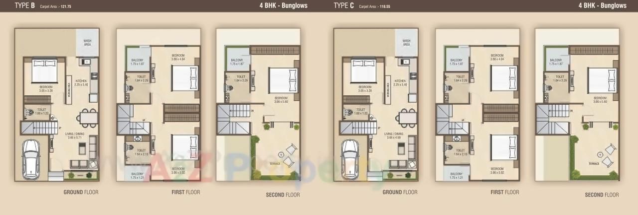Layout of real estate project Indradarshan Bunglows located at Savad, Vadodara, Gujarat