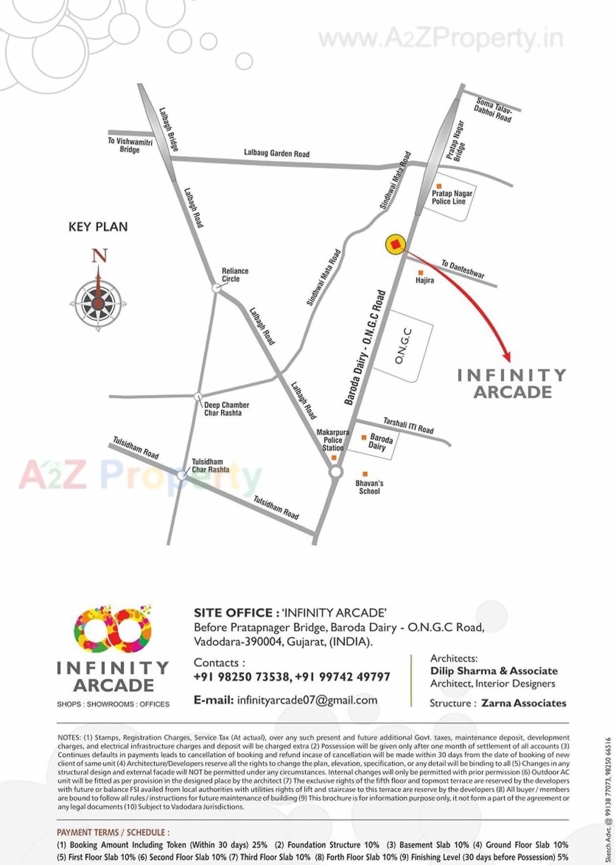  of real estate project Infinity Arcade located at Mankana, Vadodara, Gujarat