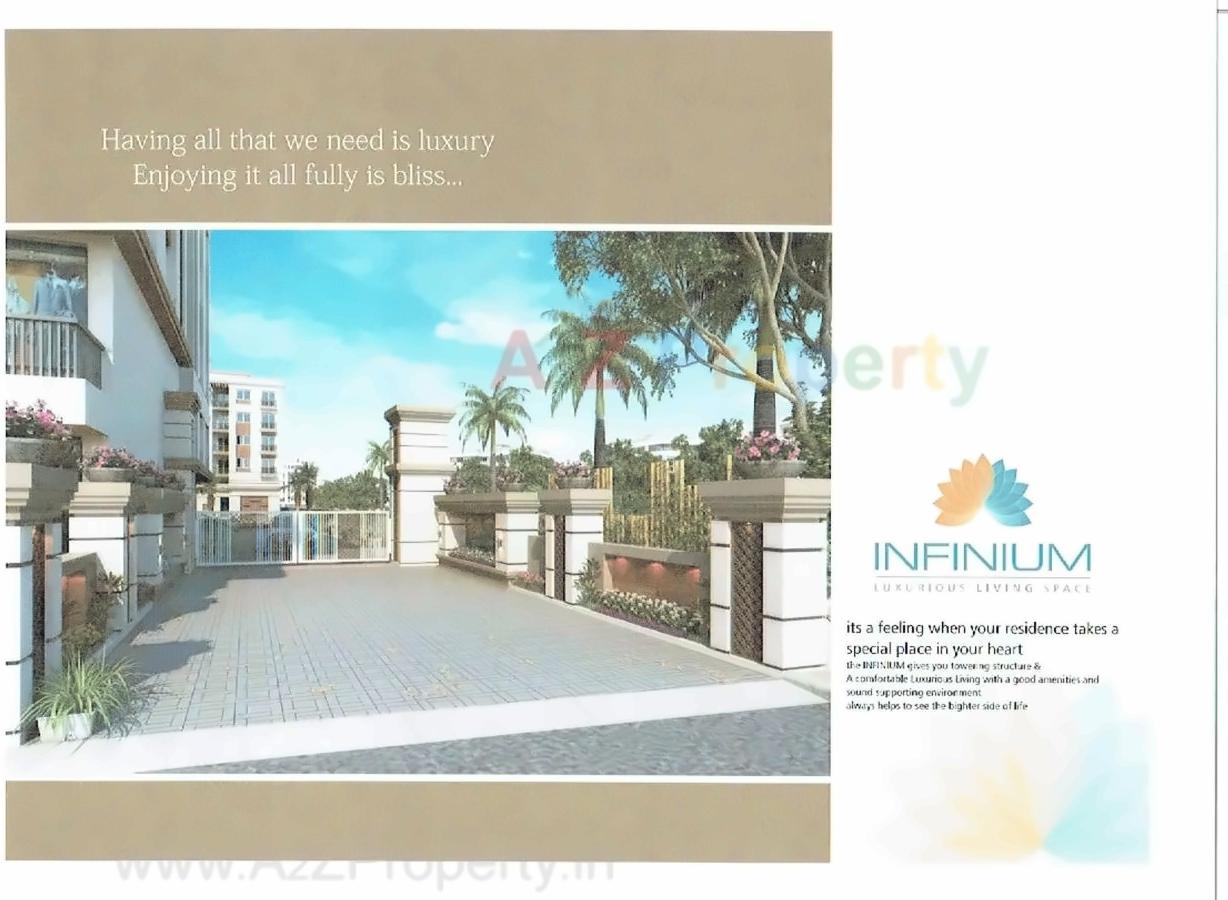 3D Elevation of real estate project Infinium located at Nizampura, Vadodara, Gujarat
