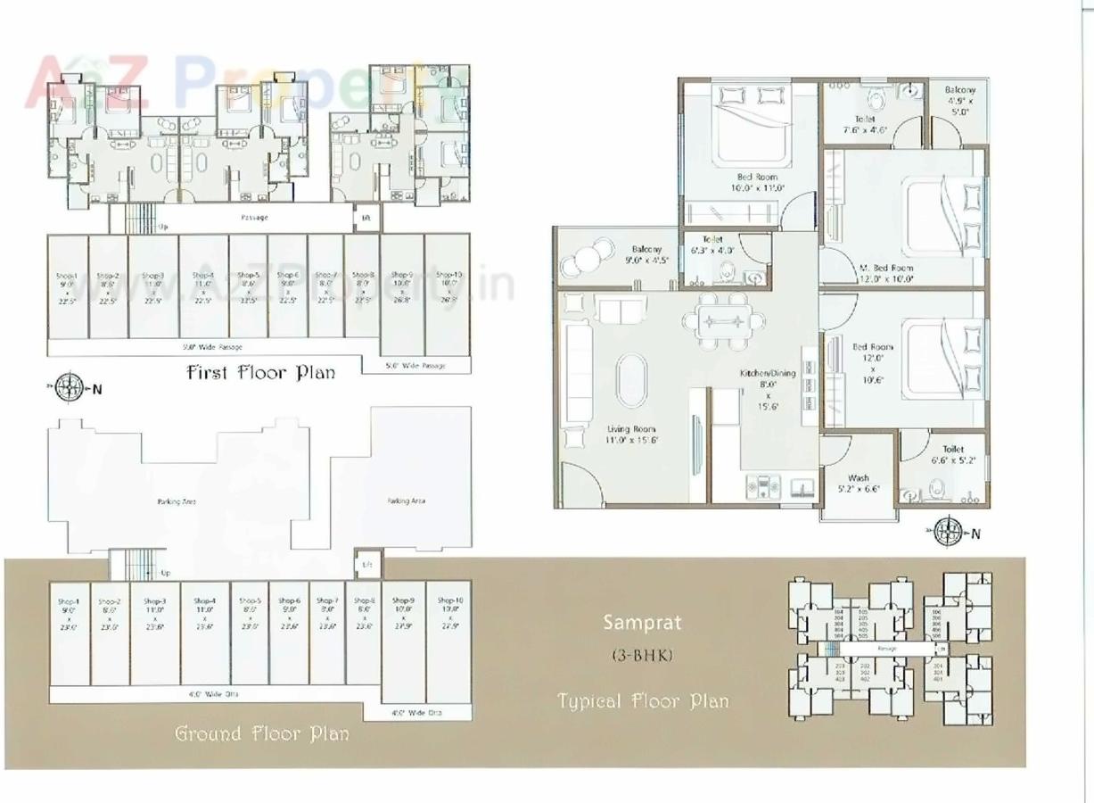 Layout of real estate project Infinium located at Nizampura, Vadodara, Gujarat