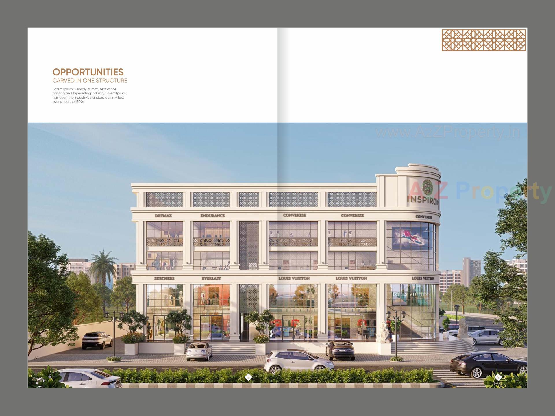 3D Elevation of real estate project Inspirom located at Savad, Vadodara, Gujarat