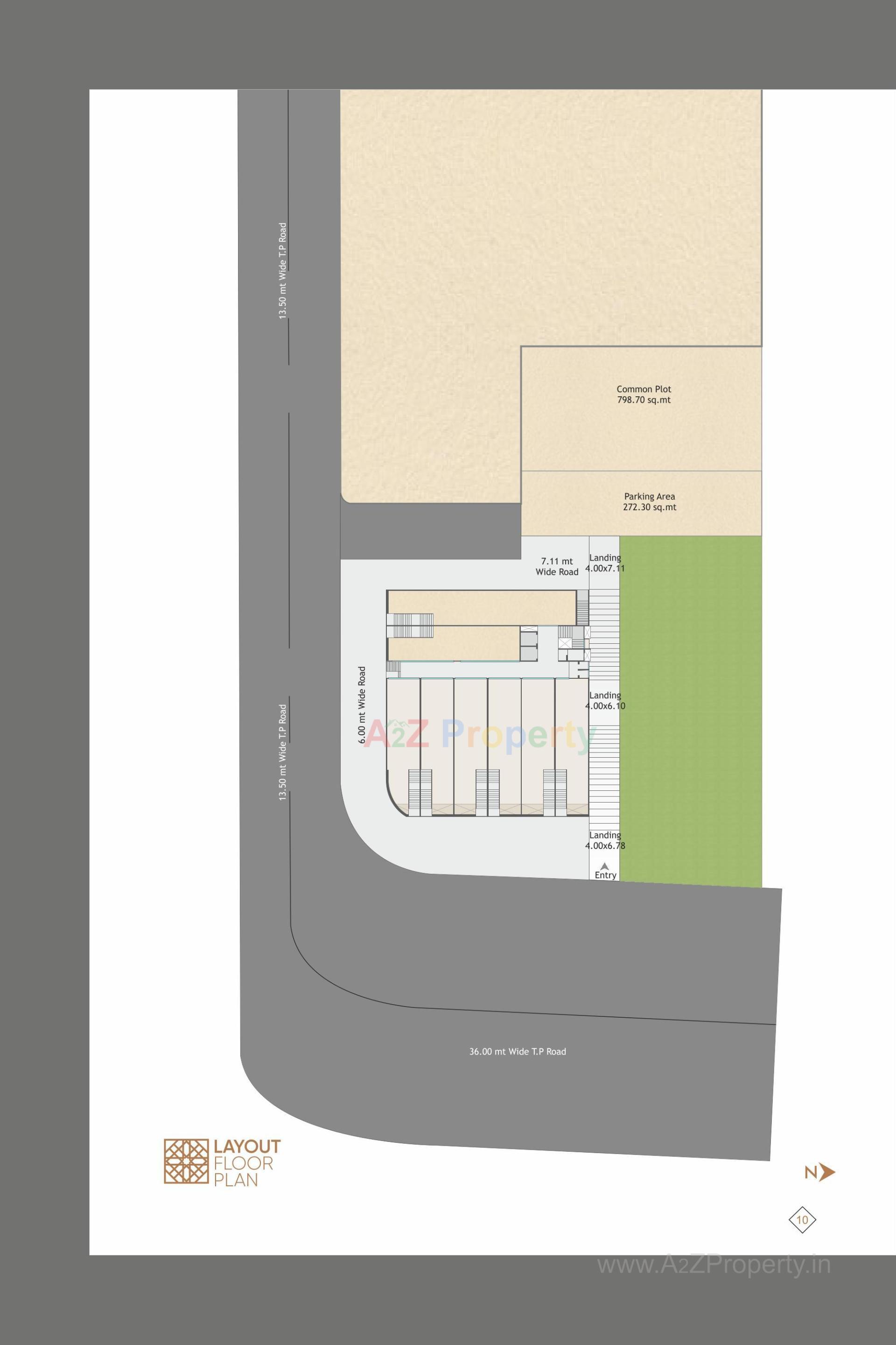 Layout of real estate project Inspirom located at Savad, Vadodara, Gujarat