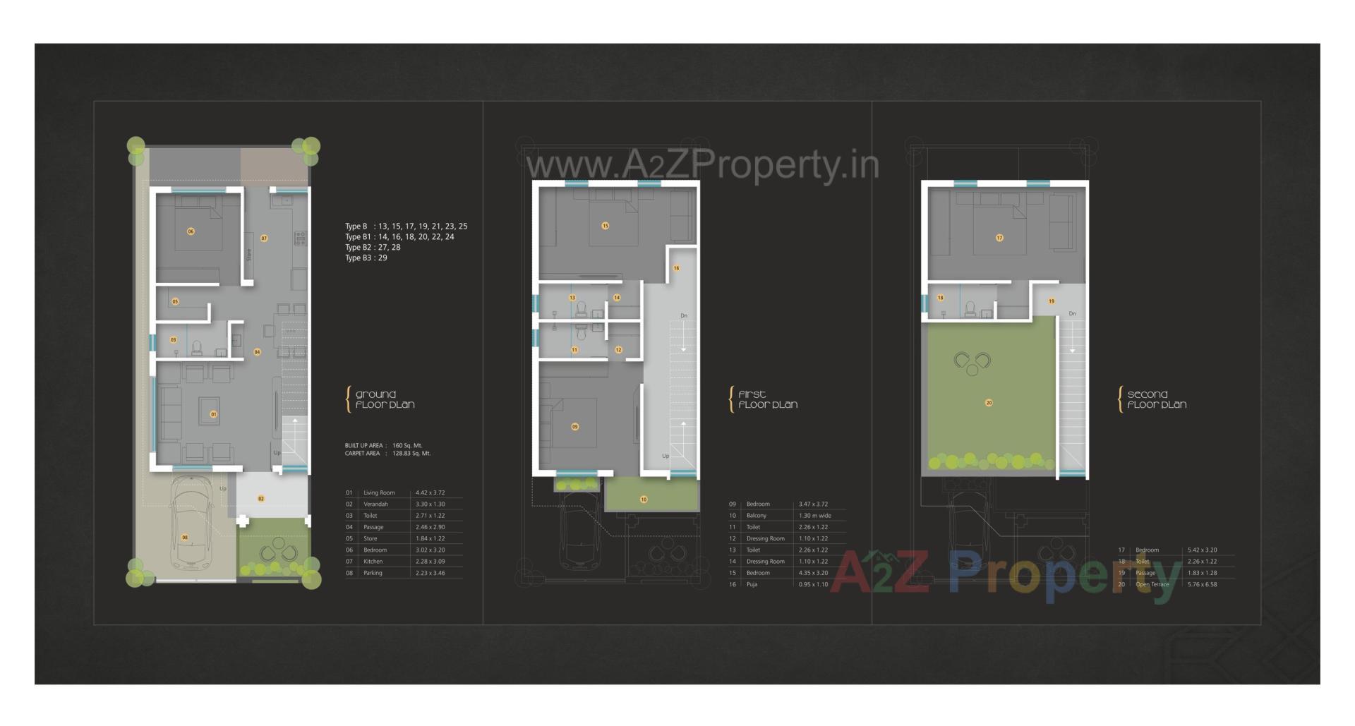Layout of real estate project Isha Greenspace located at Bil, Vadodara, Gujarat