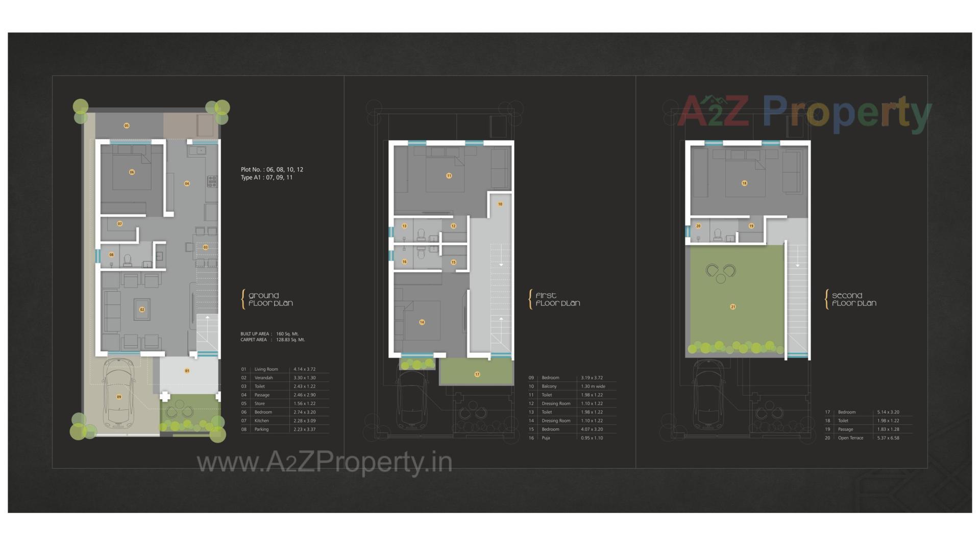 Layout of real estate project Isha Greenspace located at Bil, Vadodara, Gujarat