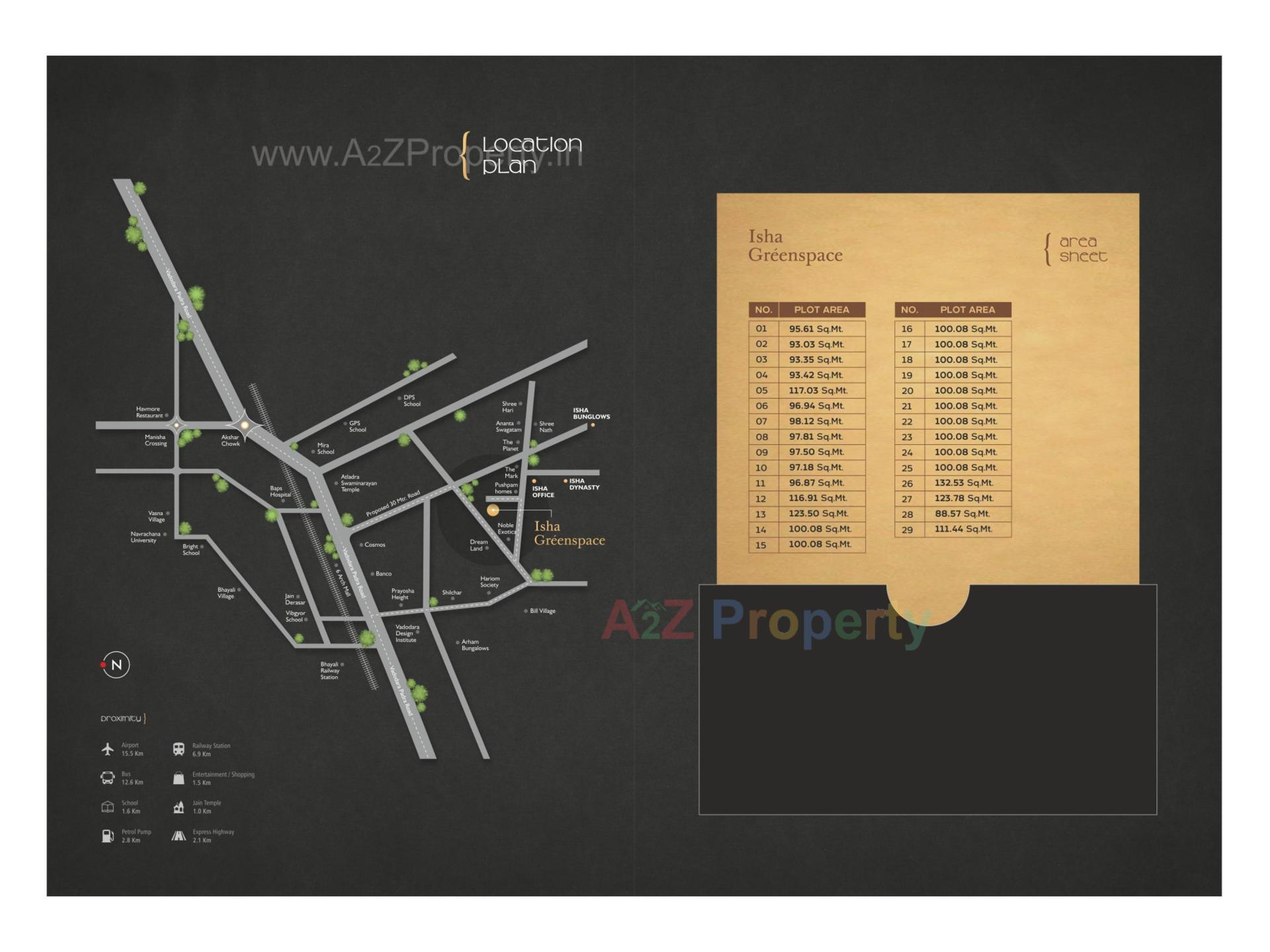  of real estate project Isha Greenspace located at Bil, Vadodara, Gujarat